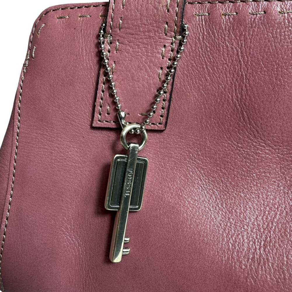 Fossil Vintage Leather Shoulder Bag – Mauve / Dusty Rose – Y2K - Picture 3 of 14